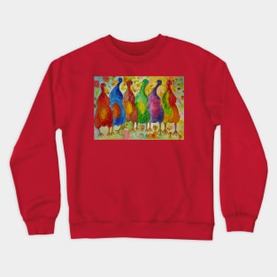 Quirky Colourful Ducks Crewneck Sweatshirt